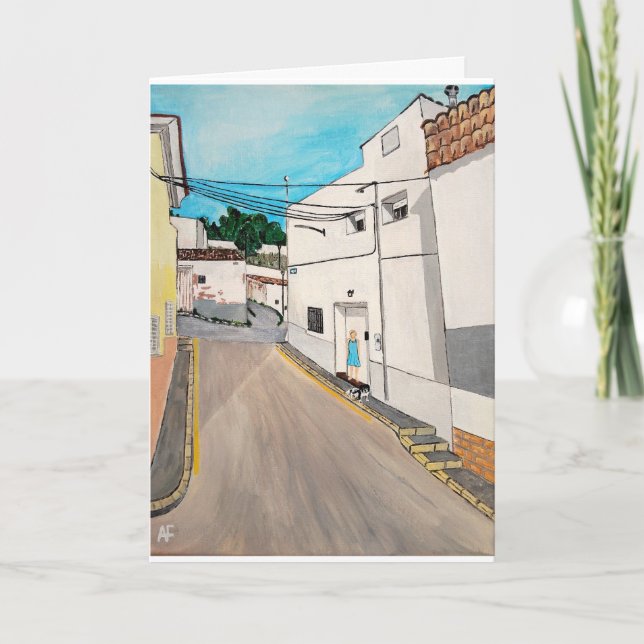 Calle Cabanilles Painting av Alfred Fox Kort (Framsida)