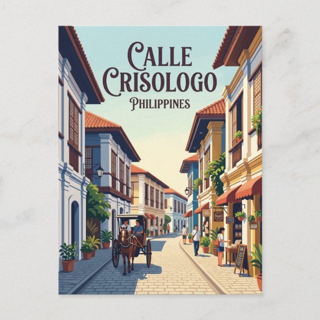 Calle Crisologo Filippinerna Vykort (Framsida)