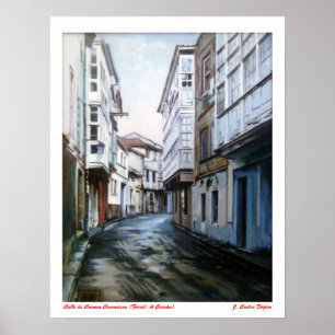 Calle de Carmen Curuxeiras (Ferrol A Coruña) Poster