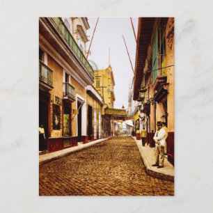 Calle de Habana Havana Kuba Vykort