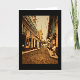 Calle de Habana i Havana, Kuba 1900 Kort
