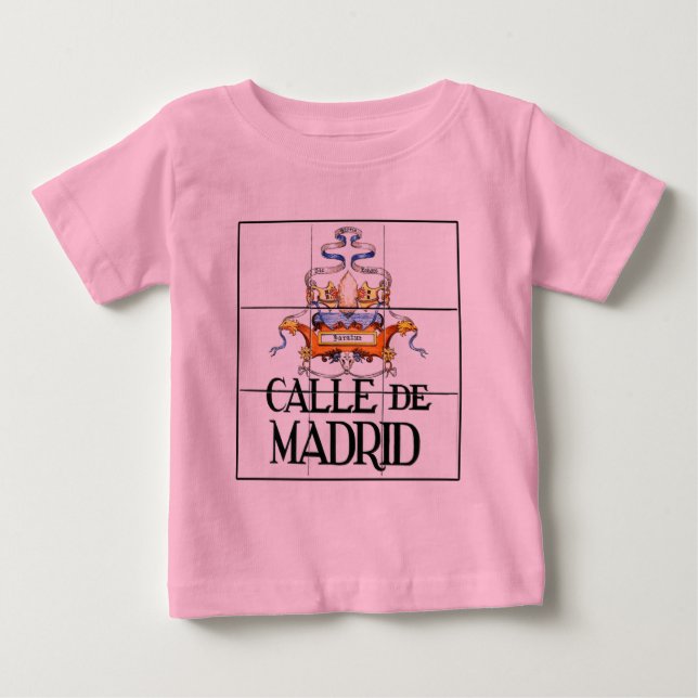 Calle de Madrid, gatuskylt i Madrid Tee (Framsida)
