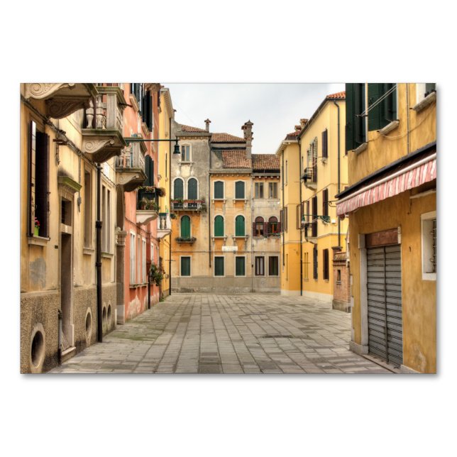Calle Del Montello, Venedig Italien Bordsnummer (Framsidan)