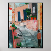 Calle Del San Miguel Painting av Alfred Fox