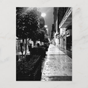 Calle Florida Buenos Aires svartvit Vykort