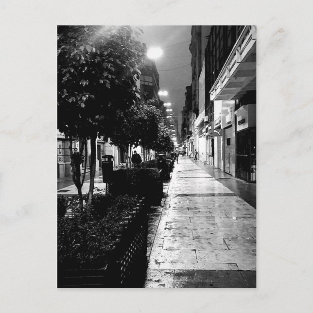 Calle Florida Buenos Aires svartvit Vykort (Framsida)