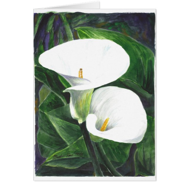 Calle Lilies Hälsningskort (Framsidan)