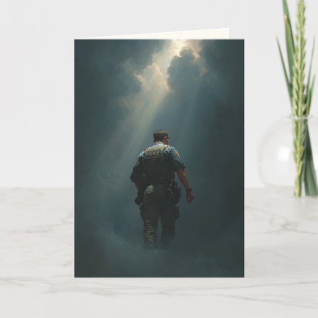 "Called Home by Light" Sympathy Card Kort (Framsida)