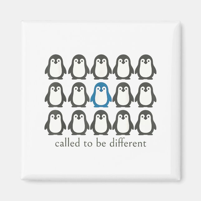 Called To Be Different Christian Penguin Faith Ins Magnet (Framsidan)