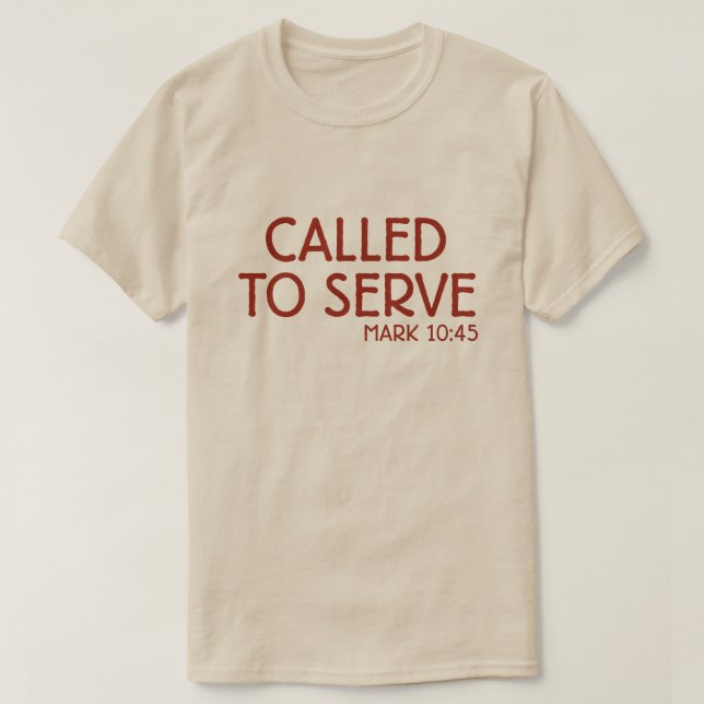 Called to Serve Shirt - Bible Verse Joshua 24:15 T T Shirt (Design framsida)