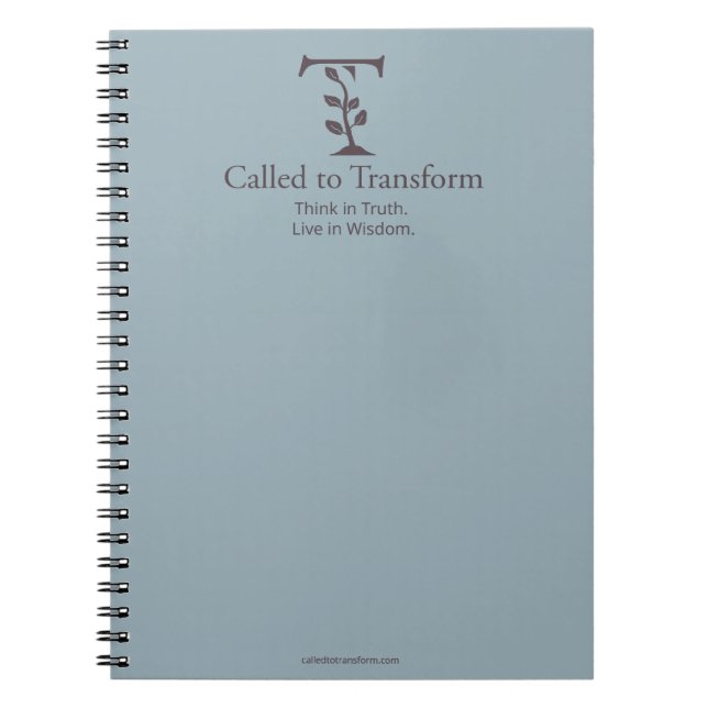 Called to Transform: Basic Notebook Anteckningsbok (Framsidan)