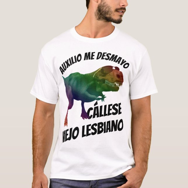 Cállese viejo lesbiano t shirt (Framsida)