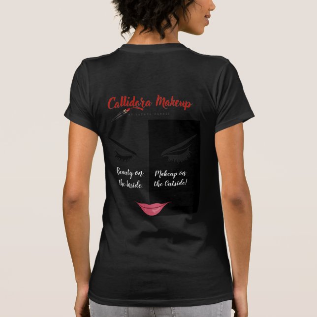 Callidora Makeup Tee-Shirt T Shirt (Baksida)