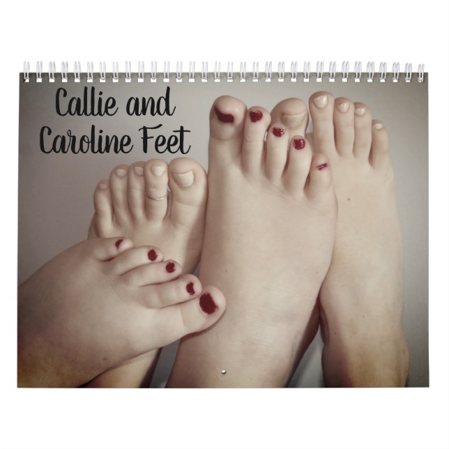 Callie & Caroline Feet Calendar Kalender (Omslag)