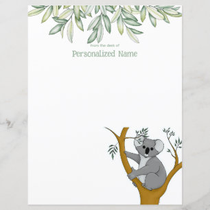 Callie Koala Eukalyptus Olinjerat Pappersark