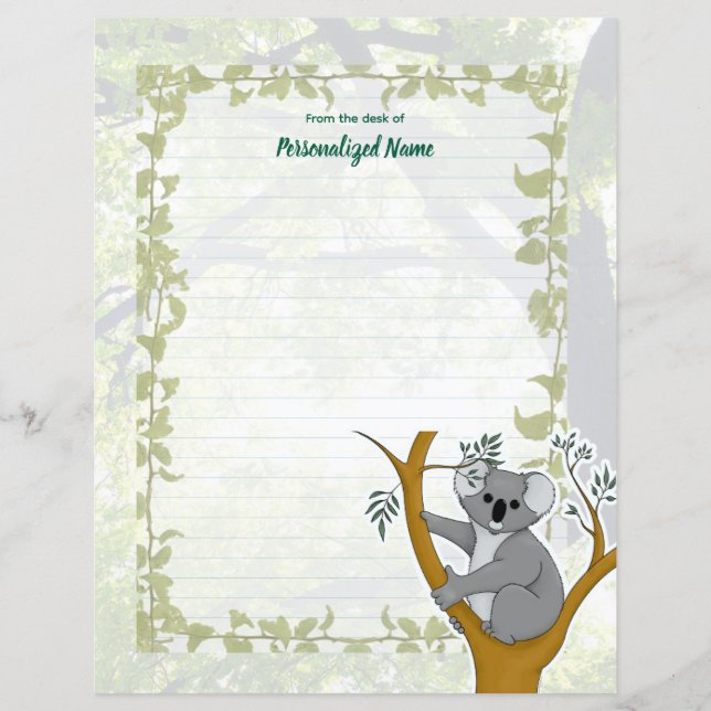 Callie Koala Ivy Lining Papprare Lakan (Framsida)