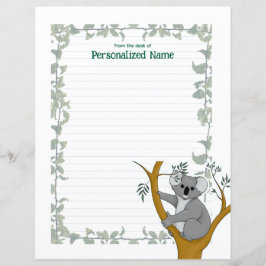 Callie Koala White Ivy Lining Papprare Lakan