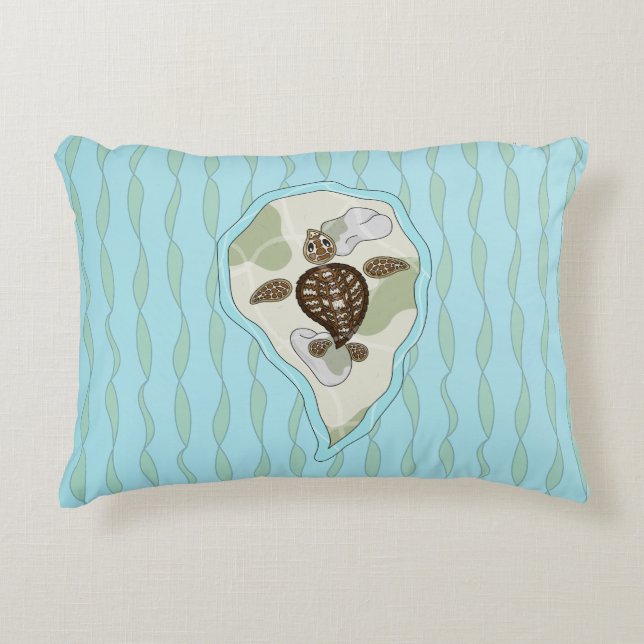 Callie Sea Turtle Accent Pillow Prydnadskudde (Framsidan)