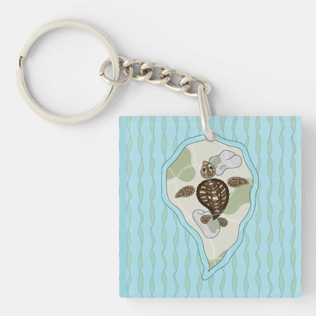Callie Sea Turtle Acrylic Keychain (Framsidan)