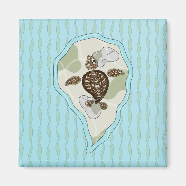 Callie Sea Turtle Magnet (Framsidan)