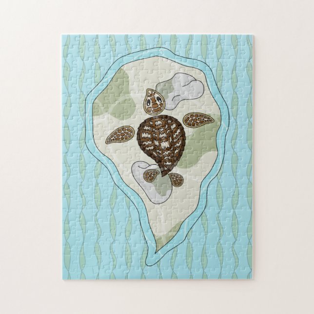 Callie Sea Turtle Puzzle Pussel (Vertikal)