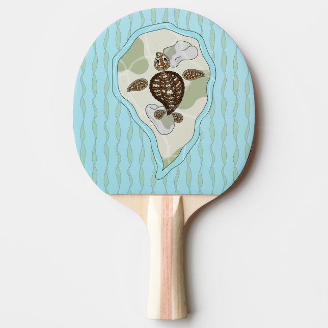 Callie Sköldpaddan Ping Pong Paddle Pingisracket (Framsidan)