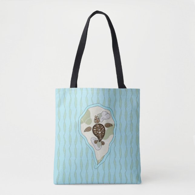 Callie the Sea Turtle All-over-Print Bag Tygkasse (Framsida)