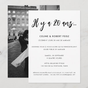 Calligrae Moderne Renouvellement Voeux Mariage Inbjudningar