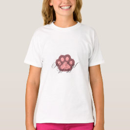 Calligrafi av Cute Cat Tass ’MEOW’ - Adsible Kattu T Shirt