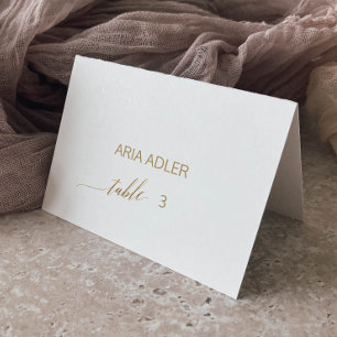 Calligrafi av elegant Guld Bordsnummer