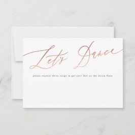 Calligrafi av Ro Guld Låt oss Dance OSA Kort