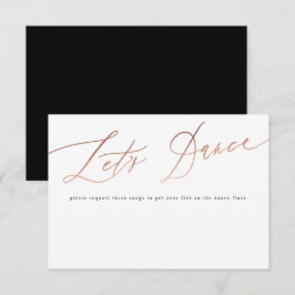Calligrafi av Ro Guld Låt oss Dance OSA Kort