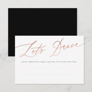 Calligrafi av Ro Guld Låt oss Dance OSA Kort