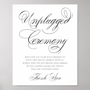 Calligrafi av svart keremony-elegant utan nätanslu poster