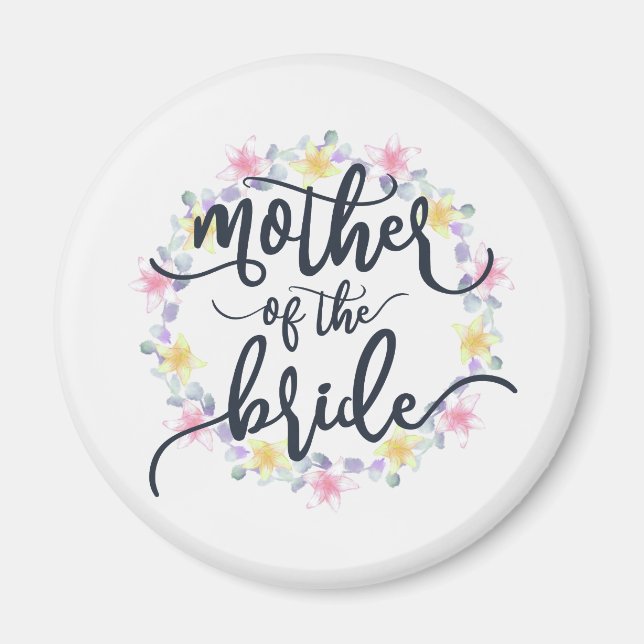 Calligrafi budens mamma Bröllop | Magnet (Framsidan)