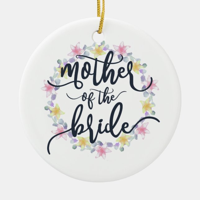 Calligrafi budens mamma Bröllop | Ornament (Framsidan)