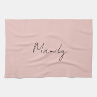 Calligrafi Elegant Ro Guld Plain Simple Namn