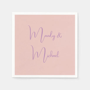 Calligrafi Elegant Ro Guld Plain Simple Namn Pappersservett