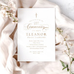 Calligrafi för elegant Kor Inbjudningar<br><div class="desc">Den första inbjudan till kommunfullmäktige i elegant Kor-Guld har ett känsligt modernt kor,  parat med ett modernt och vackert kalligrafiskt skript.</div>