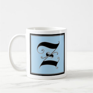 Calligrafiskt huvudstad Brev Z Kaffemugg