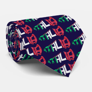 Calligram för Italia italienfotboll Tie Slips