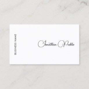 Calligraphed Namn Anpassningsbar Company Professio Visitkort