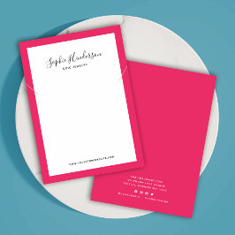 Calligraphy Anpassningsbar Gräns Färg Necklace Vis Visitkort