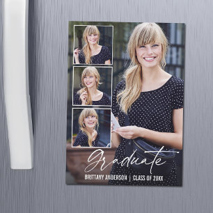 Calligraphy Bläck 4 Photos Studenten Magnet Card