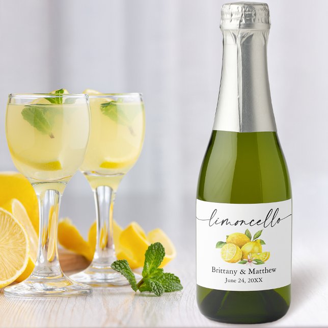Calligraphy Bläck Limoncello Watercolor Lemons Min (Customize to change your personalized text size or text style.)