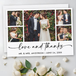 Calligraphy Bläck Pen Script 5 Photos Bröllop Tack Kort