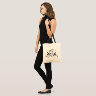 Calligraphy Black Ro Bride Tygkasse
