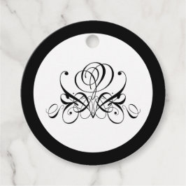 Calligraphy Black Ro Bröllop Gåvor Etiketter