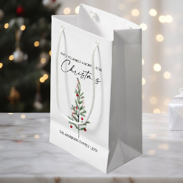 Calligraphy Bläck Script Watercolor Julgran