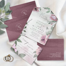 Calligraphy Blommigt Mauve ID771